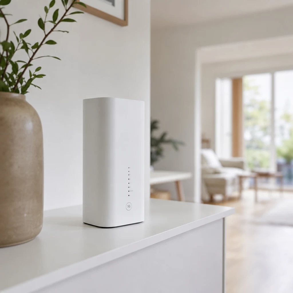 Stationär 5G-router i nordisk villa