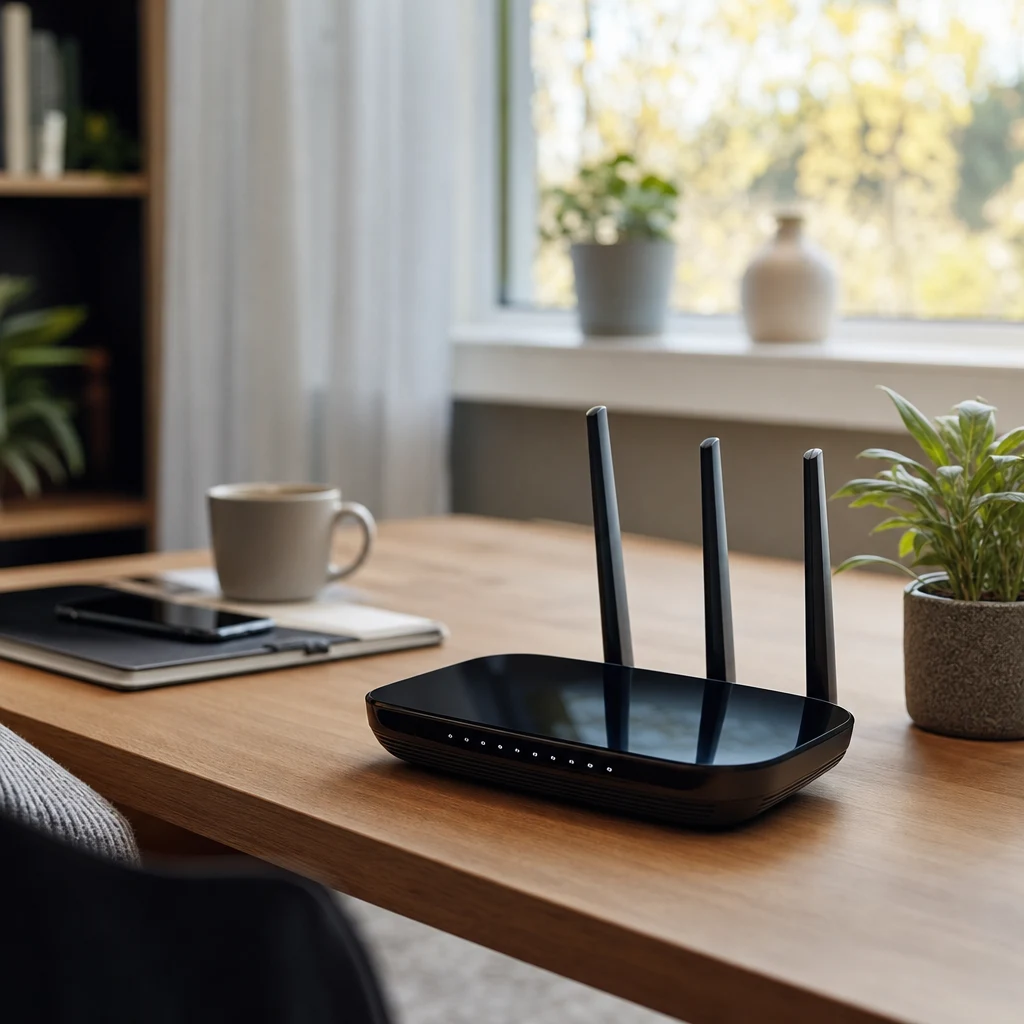 Premium 5G-router med glansig toppyta